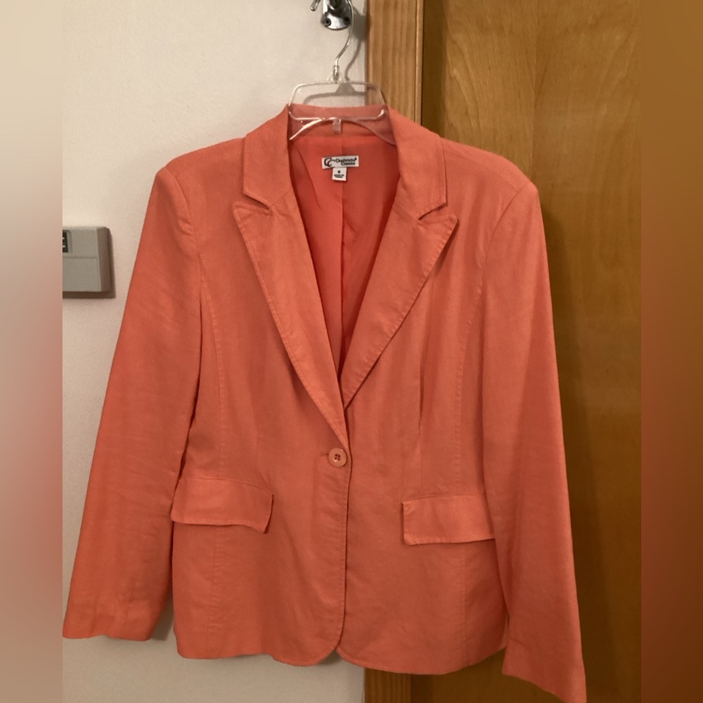 Chadwicks Ladies Blazer-Size 8-Persimmon